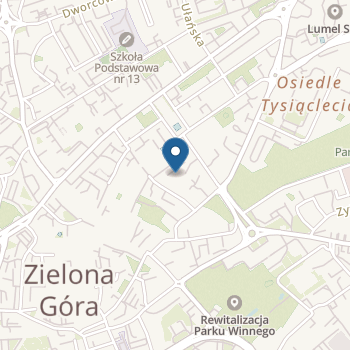 Miejskie Przedszkole nr 17 z Oddziałami Integracyjnymi Im."Chatka Puchatka" w Zielonej Górze na mapie