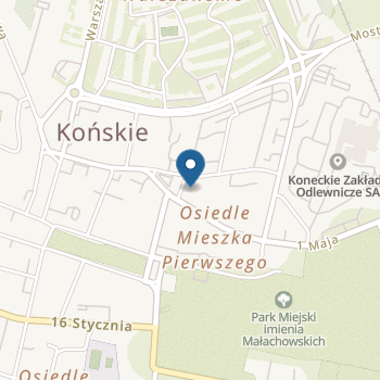 Przedszkole nr 6 w Końskich na mapie