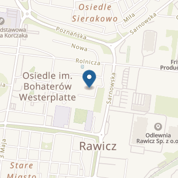 Przedszkole nr 5 " pod Grzybkiem" w Rawiczu na mapie