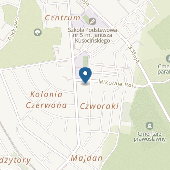 Przedszkole nr 5 w Hajnówce na mapie