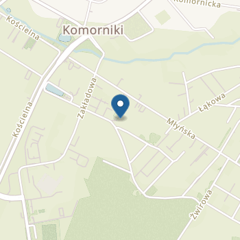 Przedszkole Publiczne Zielone Żabki w Komornikach na mapie