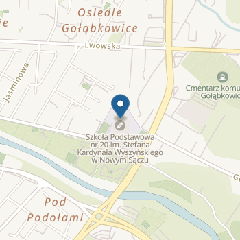Miejskie Przedszkole nr 5 z Oddziałami Integracyjnymi w Nowym Sączu na mapie