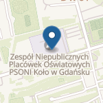 Publiczne Niesamorządowe Przedszkole Specjalne w Gdańsku w Kręgach na mapie